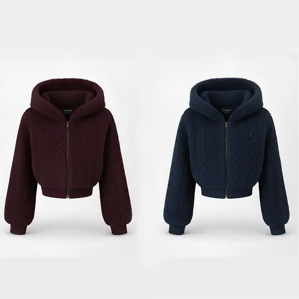 Hooded Zip-Up Jacket – Comfortable Everyday Casual Wear
