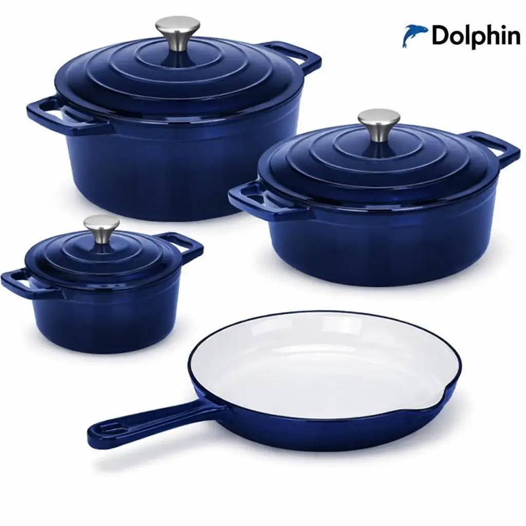 7 piece cast Ion Cookware set
